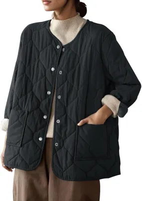 2023 Women's Lightweight Down Coat Long Sleeve Zip Packable Short Puffer Jackets Trendy Casual Windproof Winter Outerwear