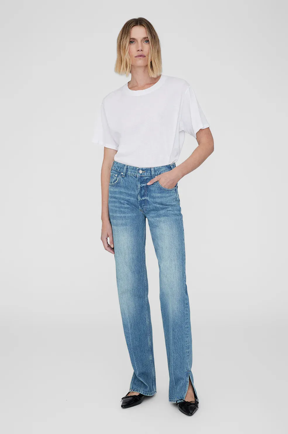 Anine Bing ROY JEAN - NORDIC BLUE