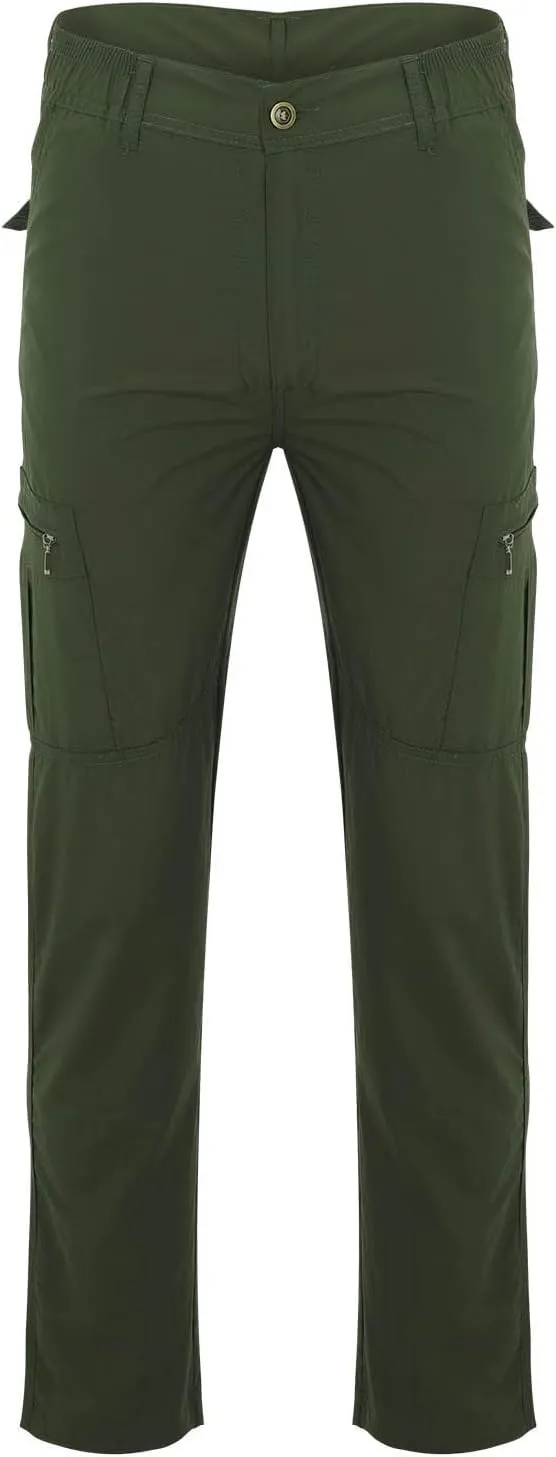 Cargo Pants for Men Relaxed Fit Ripstop Work Cargo Pants Stretch Hiking Pant Multi Pockets Outdoor