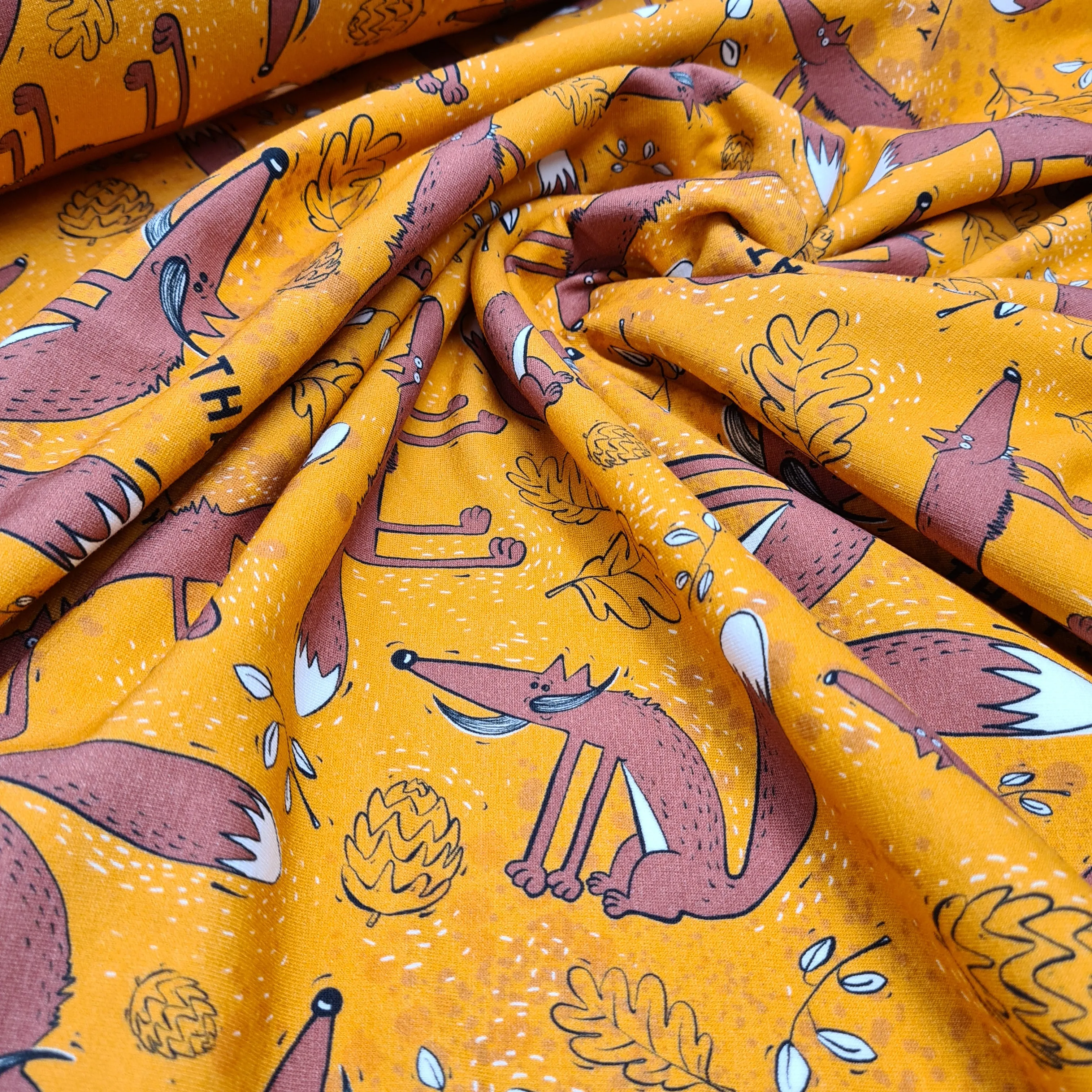 Clever Fox Sweatshirt Jersey, priced by half metre