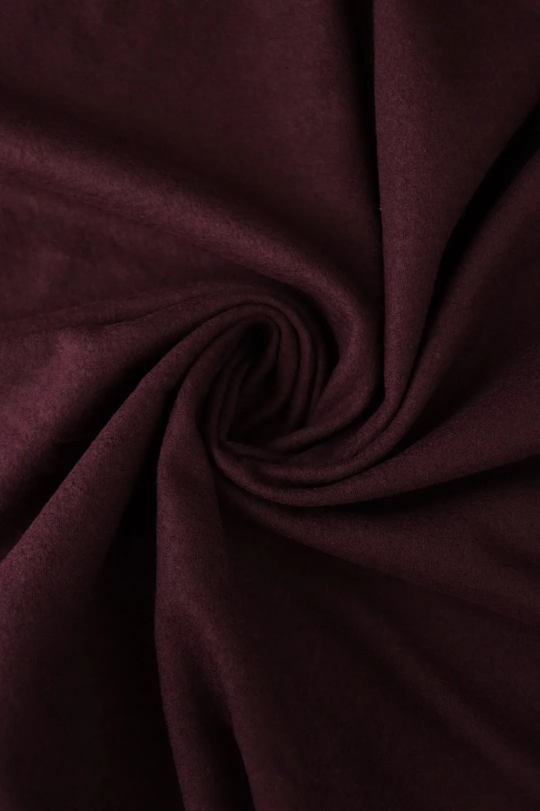 Dark Burgundy Bellevue Brushed Wool Knit | By The Half Yard
