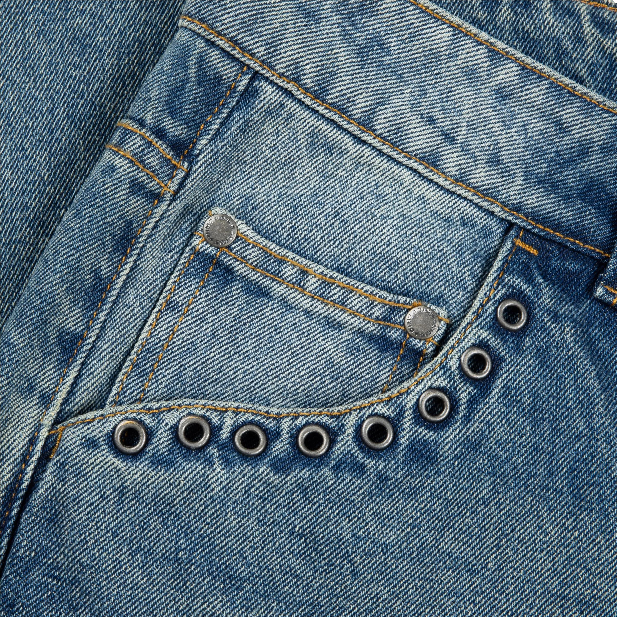 Dime Relaxed Denim Pants Sandblasted Indigo