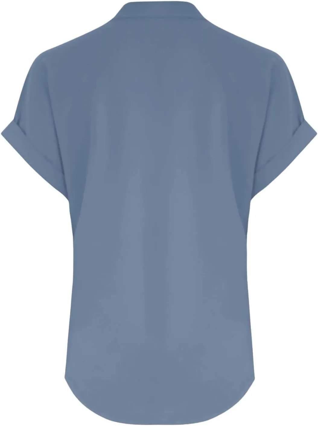 Linen Blouse for Women Plus Size Loose Fit Cotton Gauze Tops V Neck Button Down Henley Shirts Casual Solid Vacation Beach Tee