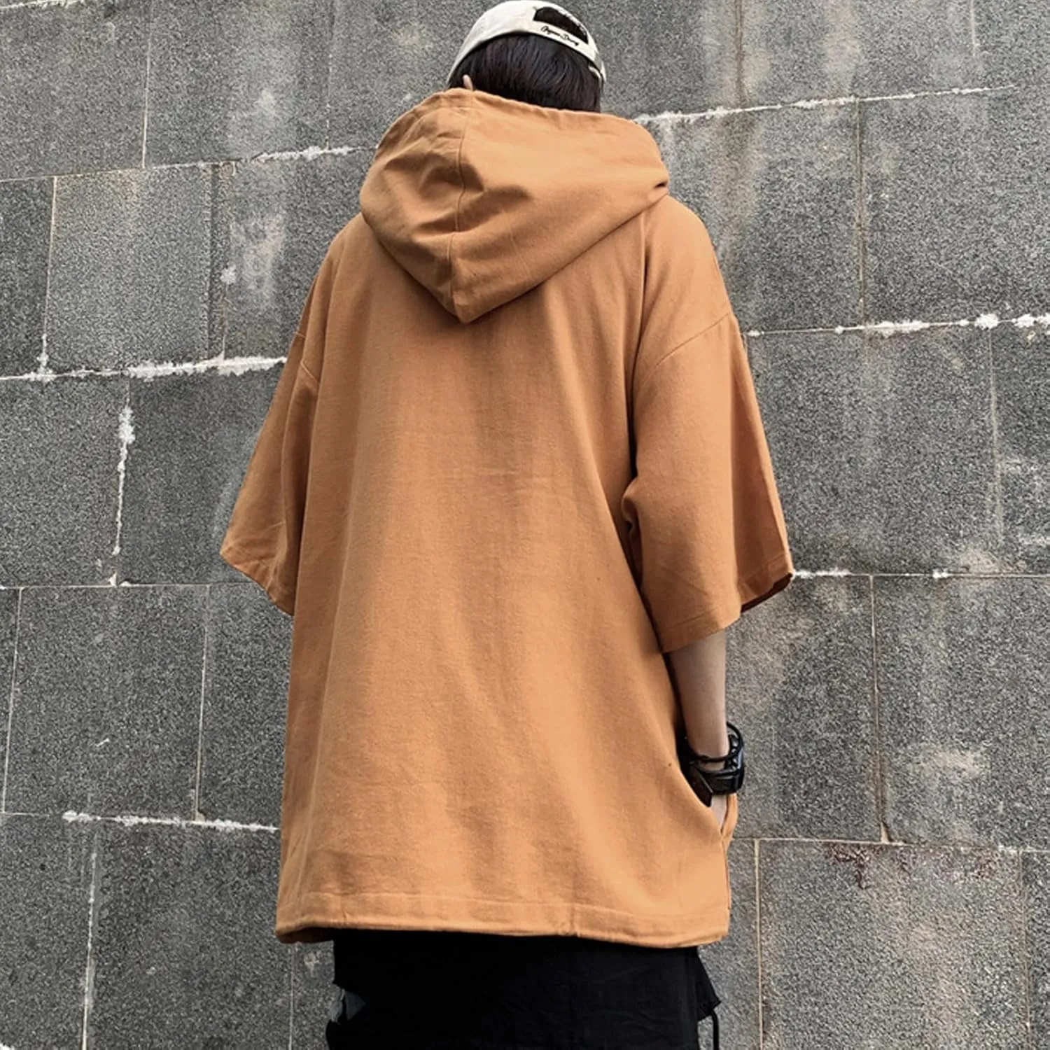 Men's Lightweight Soft Cotton Sweatshirts Casual Fashion Hooded Neck T-Shirt T017