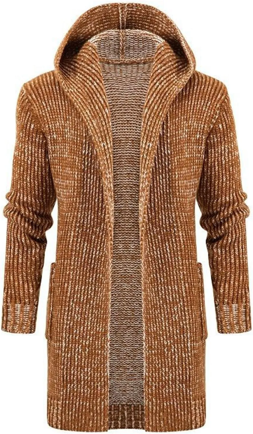 Mens Long Sleeve Stand Cardigan Sweaters Button Down Knitted Sweater Men's Cardigan