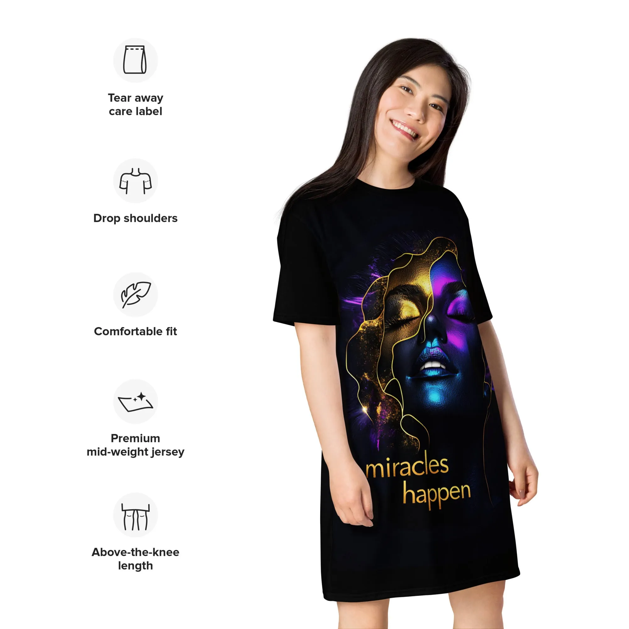 Miracles Happen Edition 4 T-shirt dress