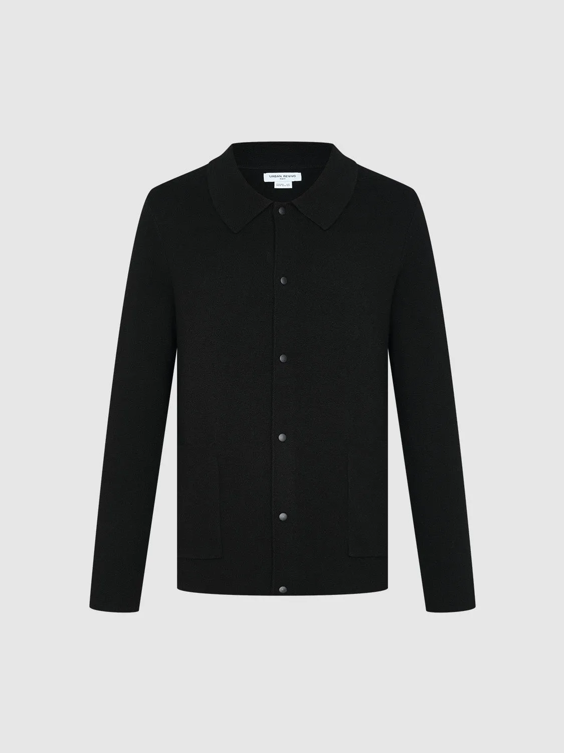 Shirt Collar Knitted Cardigans