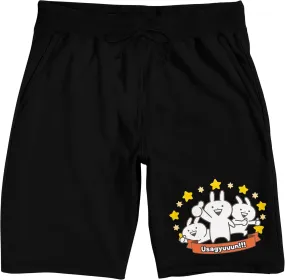 Usagyuuun Men's Black Lounge Shorts