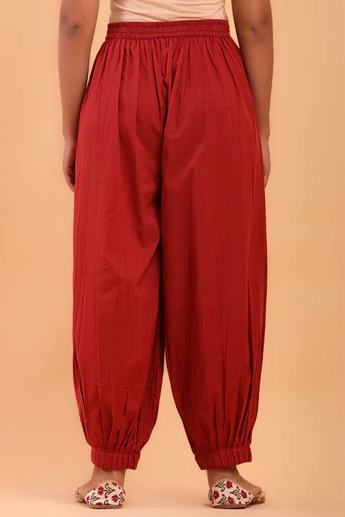 Vermillion Red Afghani Pant